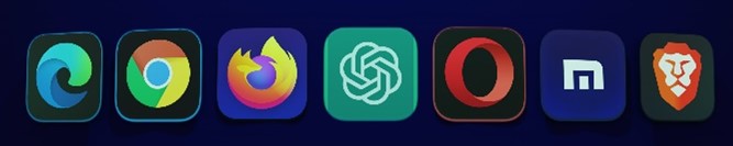 Icons with open AI icon in the centre