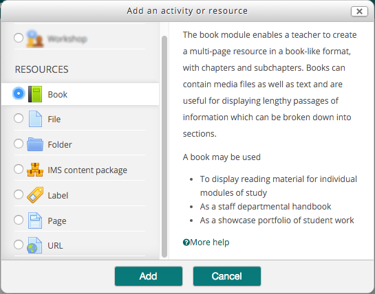 Resource picker