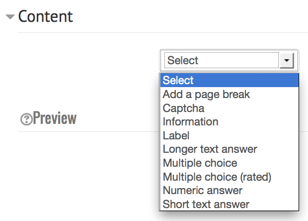 question types